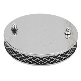 14x3cm High Flow Air Filter Chrome Metal Replacement for SU HS2 1¼ Inch Carburettor