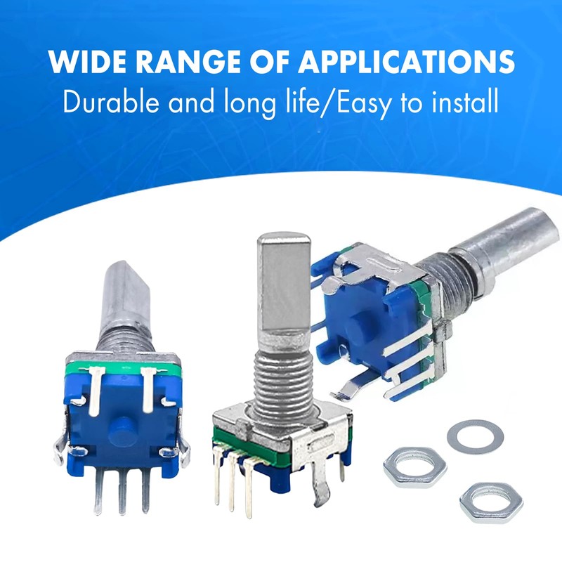 Jadeshay Rotary Encoder Switch,5 Pieces EC11 Rotary Encoder Code Switch