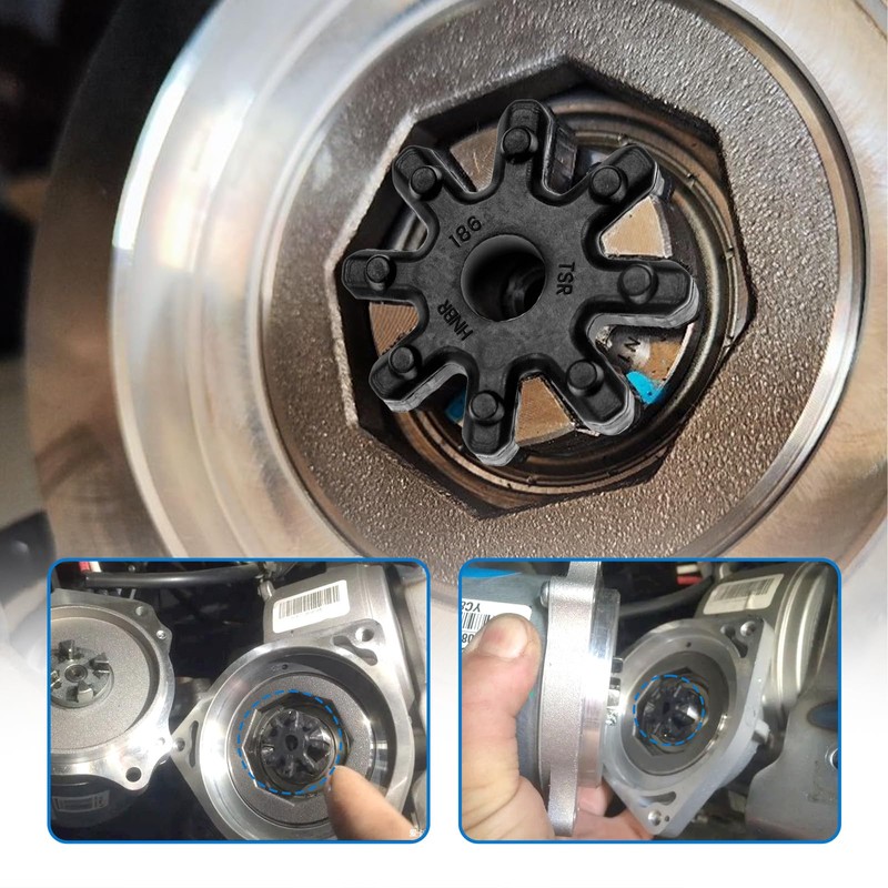2PCS Flexible Steering Couplers, Steering Column Motor Coupling, Compatible with
