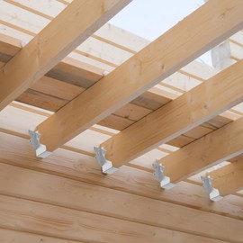 20 Pcs 2x4 Joist Hangers for Wood,20 Gauge Metal Face Mount Joist Hanger, Lu24 Joist Hangers Galvanized, Hurricane Ties for Rafter, Rafter Brackets 2x4 for Deck,Floor,Roof Overhang and Ceiling Joist