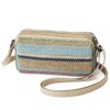 BBORGDC Boho Woven Straw Crossbody Bag - Small Phone Purse