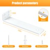 White Floating Shelf Brackets 10 inch, Heavy Duty Wall Shelf