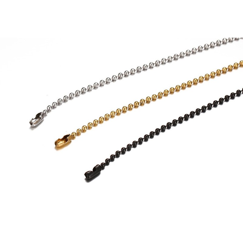 VNOX - Collar de cadena con etiqueta de perro –