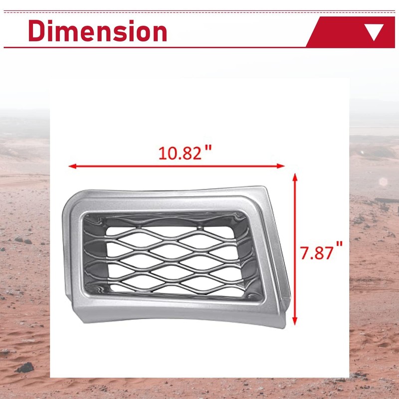 HECASA Bumper Caliper Air Duct Set Compatible with 2003-2007 Chevy