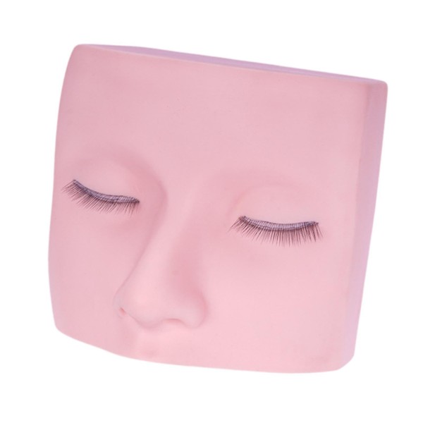 predolo Lash Mannequin Head Face Flat Head Replaceable Eyelids Stable