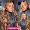 QUANDIAN 13x6 Body Wave Lace Front Wigs Human Hair Pre