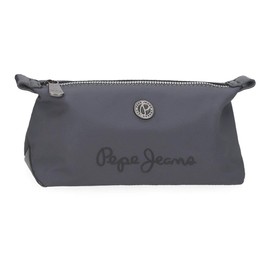 Pepe Jeans Corin Toiletry Bag Grey 20.5x11.5x7.5cm Polyester and PU 1,77L by Joumma Bags, Grey, One Size, Toiletry Bag