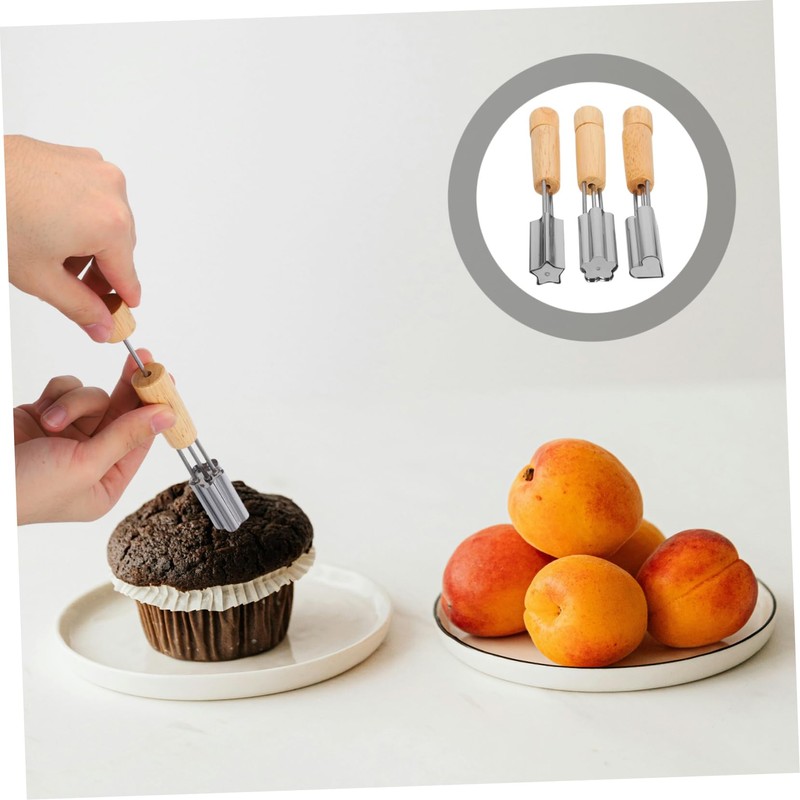 ABOOFAN 1 Set Flower Shaped Cupcake Corer Set Cookie Cutter