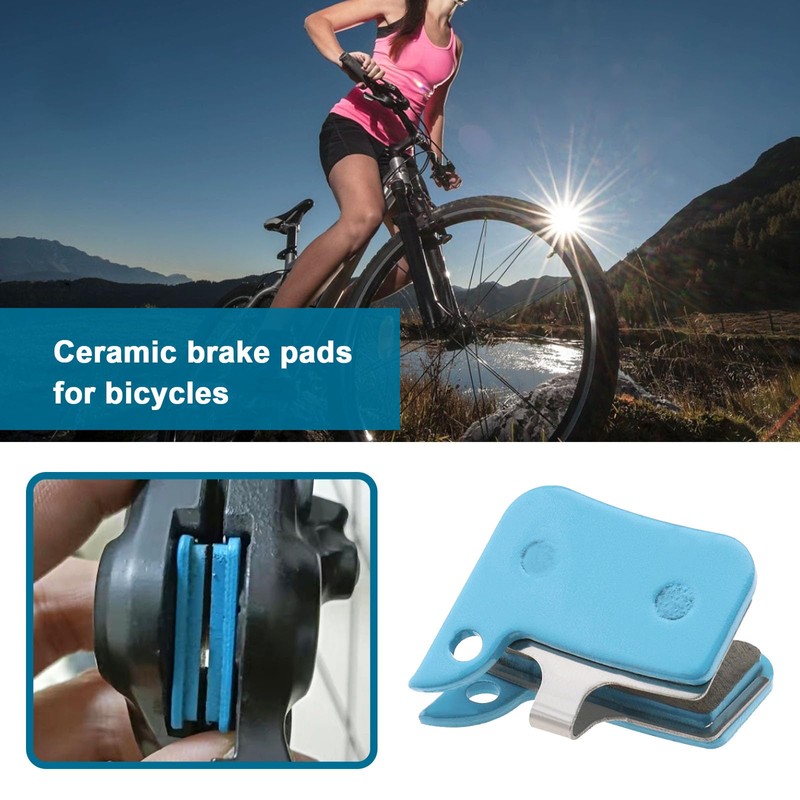 eMagTech 2 Pairs Bike Ceramic Disc Brake Pads Compatible with
