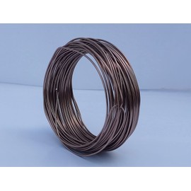 18 Gauge Anodized Aluminum Wire 98 Feet for Jewelry Making Craft DIY（1mm,Brown,41015）