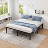 NEW JETO Metal Bed Frame,Queen Size Bed Frame with Storage
