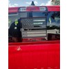 Rear Middle Window American Flag Decals, Matte Black USA Flag