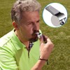 Cisixin 2-Piece Stainless Steel Whistle Whistle with Lanyard