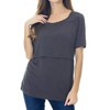 Smallshow Smallshow 3 Pcs Maternity Nursing T-Shirt Nursing Tops Army