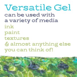 Gel Press Gel Press Monoprinting Print Plate - 8 X 10 Gel Plate - Printmaking Supplies - Reusable Gel Printing Plate for Press Art for Card Making, Scrapbooking, Journaling, Arts and Crafts, Home Decor