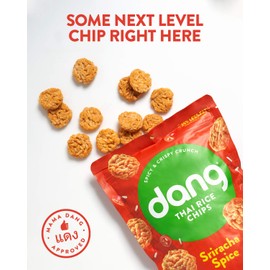 Dang Thai Rice Chips | Sriracha Spice | Gluten Free, Soy Free & Preservative Free Rice Crisps, Healthy Snacks Made with Whole Foods (3.5 Ounce (Pack of 6))