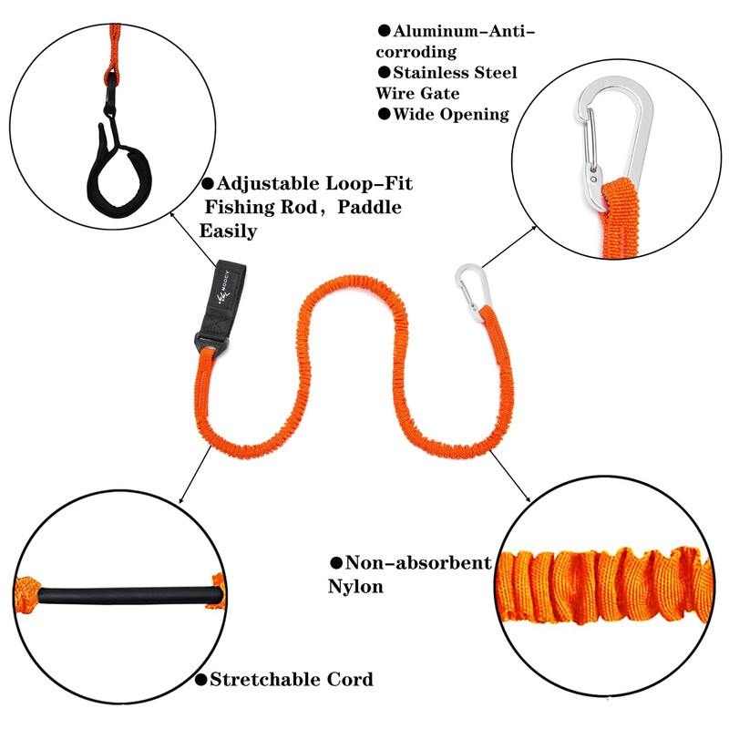 MOPHOEXII Kayak Paddle Leash Kayak Rod Leash Kayak Paddle Lanyard