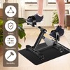 Under Desk Elliptical Mat - Non-Slip Exercise Equipment for Peloton