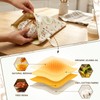 Stnopw 2-Pack Reusable Beeswax Bread Bags, 17"x12" Large Square Cotton
