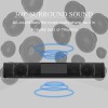 Universal TV Sound Bar Speaker With 2 Subwoofer Bluetooth Speaker