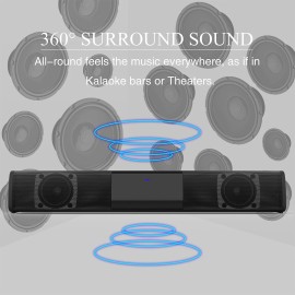 Universal TV Sound Bar Speaker With 2 Subwoofer Bluetooth Speaker System Home Theater