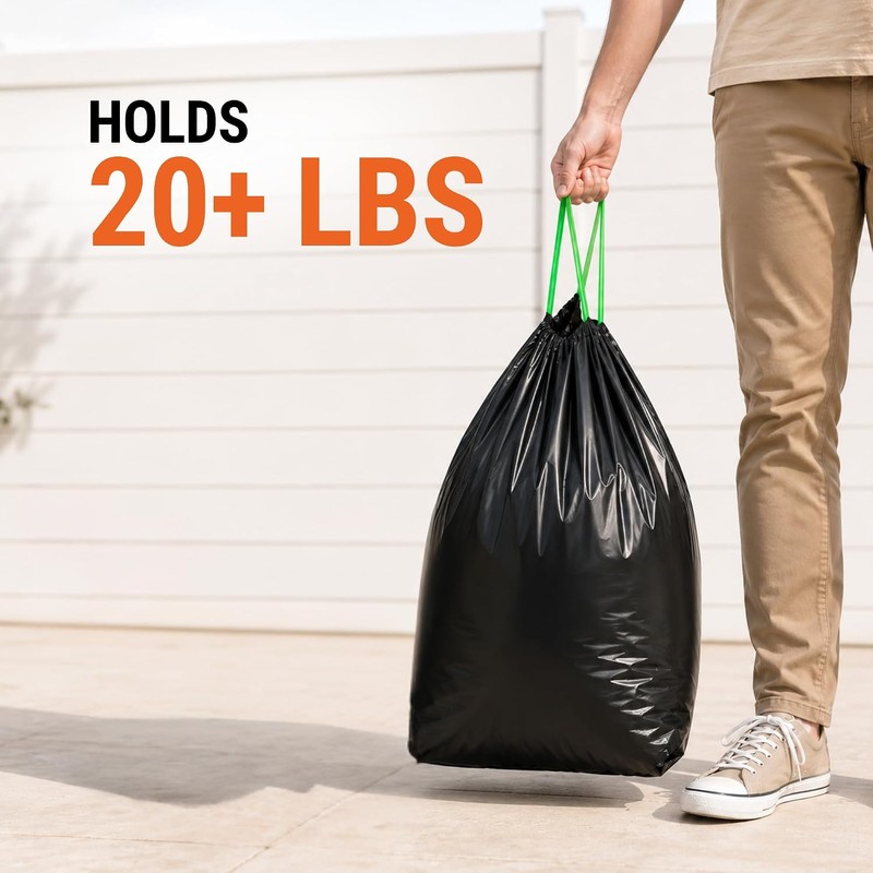 Pupzle 1.3 Gal Dog Poop Bin Liners, Trash Can Liners,