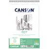 CANSON 1557 Bright White 180gsm A5 Drawing Paper, Light Grain,