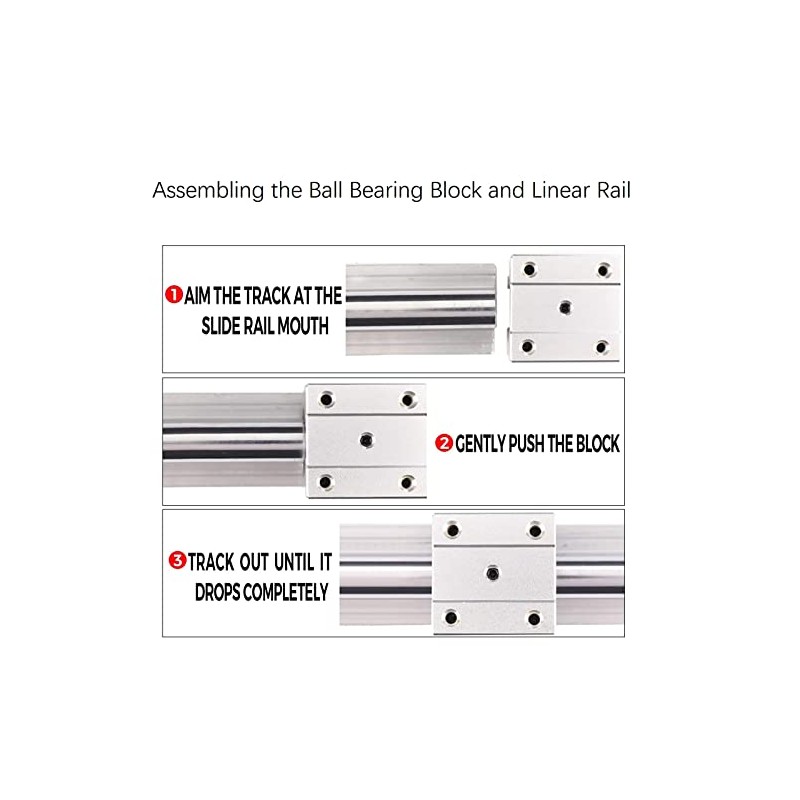 SBR25UU 25mm Linear Bearing Block 2Pcs, 2 Pack 25mm Linear