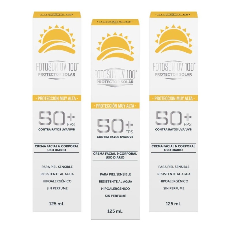 Protector Solar Facial Y Corporal Fotosun Resistente Al Agua
