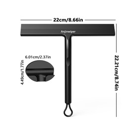 Silikon-Duschabstreifer für Glastüren und Autofenster,Fensterwischer mit Hakengriff - Badfliesenabstreifer für Duschwände, Waschbecken