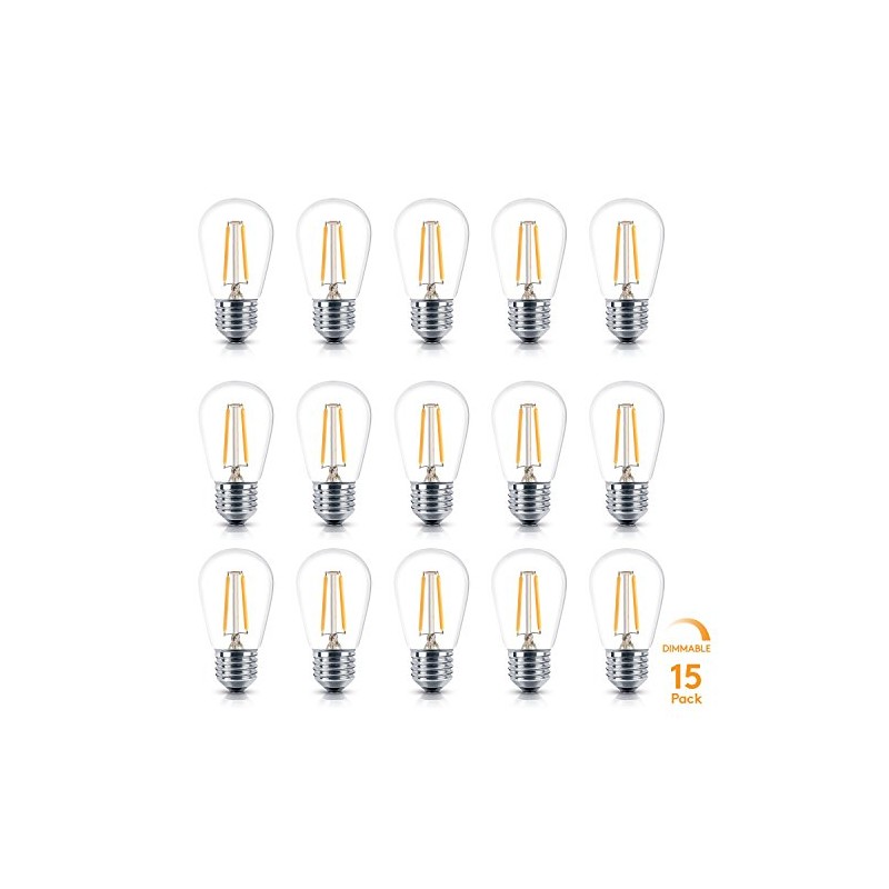 Brightech Ambience PRO Replacement Plastic LED Light Bulbs, 2 Watt