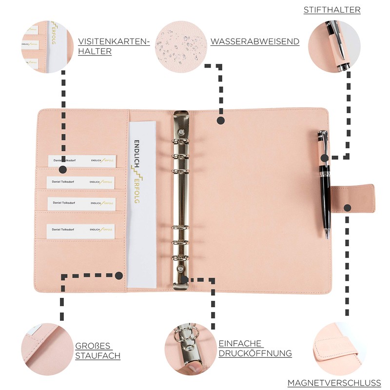 Lifeboard® Premium Notebook - Refillable - Lined - Diary -