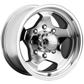 Ultra Wheel 50K Silver Wheel with Machined (16 x 8. inches /8 x 6 inches, -6 mm Offset)