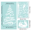 Whaline 352Pcs Christmas Window Clings Stickers Double-Sided Merry Christmas Tree