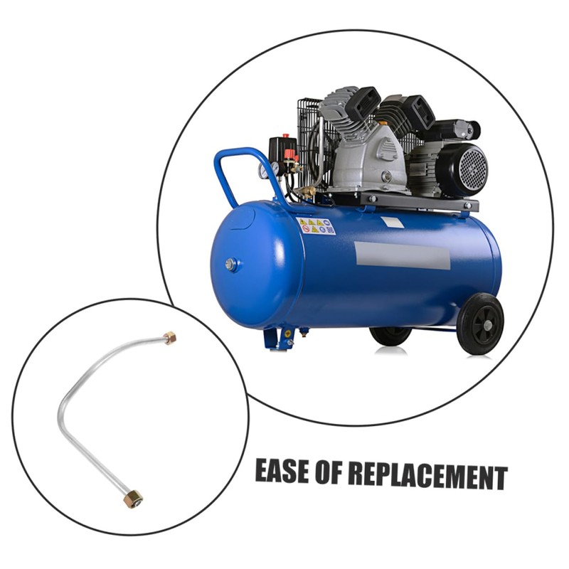 SHINEOFI 2pcs Aluminum Air Compressor Lightweight Durable Replacement Parts Compatibility