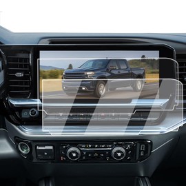 2024 Silverado 1500 Screen Protector - For 2022-2024 Chevy Silverado 1500 & GMC Sierra 1500 13.4-Inch Touch Screen - 9H Hardness Tempered Glass HD 2022-2024 Silverado 1500 & Sierra 1500 Accessories(2 Pack)