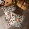 Evans Lichfield Mirrored Stag Cushion Cover, Shiraz