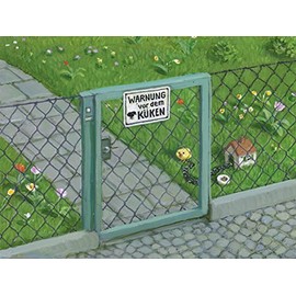 Inkognito Postcard A6 • 15088 ''Warning of the Chick Artist: Michael Sowa • Fantastik • Easter