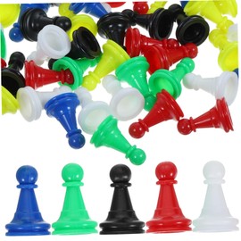 Sosoport Educational Chess Game Kit 96pcs Plastic Chess Pieces for Boys and Girls Perfect for Board Games for Adults Random Color