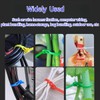 100 Pcs Releasable Reusable Zip Ties, 6 Inch Heavy Duty