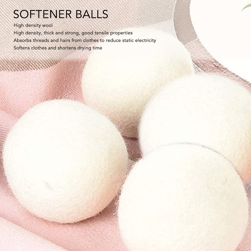 Wool Balls, Good Tensile Performance, Eliminate Odor, High Density, 6