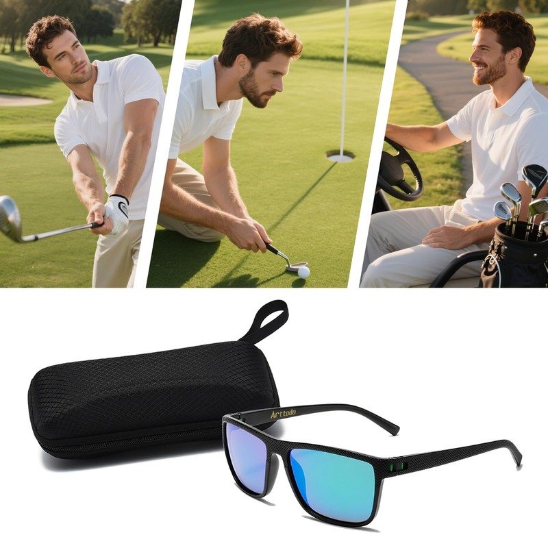 Arttodo Golf Sunglasses, Unisex UV Polarized Sunglasses, UV Protection Lightweight