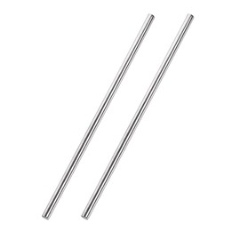 TA-VIGOR 2Pcs 5mm x 250mm Stainless Steel Round Rods, Metal Solid Round Shaft Rods Lathe Bar Stock for DIY Crafts Car Helicopter Airplane Model