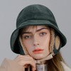 Corduroy Earmuff Bucket Hat Sunny Ear Flaps Chin Strap Trapper