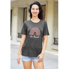 Be Kind Shirt Women Kindness Teacher Shirts Cute Funny Graphic Tees Inspirational Blessed Womens Tops