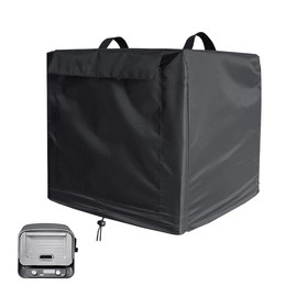 DingGreat Waterproof Pizza Oven Cover for Ninja Woodfire OO101 Series, Adjustable Drawstrings, Elastic Bands | Durable Outdoor Oven Accessory, Black