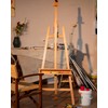 DJAR Art Easel Stand for Painting, Solid Beech Wood Adjustable