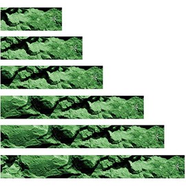 White Water Archery Laminated Green Rock Stone Arrow Wraps 15 Pc Pack Choose Length Width (9, 1.4)