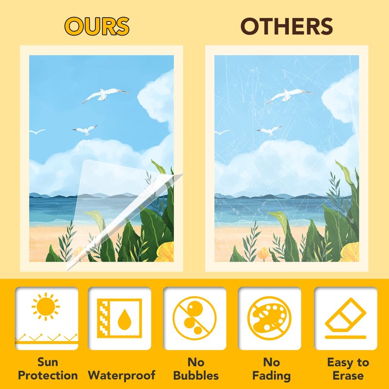 20 PCS Self-Adhesive Laminating Sheets, 9 x 12 Inches Self