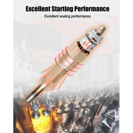 3 PCS 16851-65510 16851-65512 Glow Plug Fit for Kubota D722 D902 D905 D1005 D1105 V1505 V1305 Tractor B1700D B1700E ZD326 ZD331 Mower BX1800D BX1830D BX2230D F2560 Excavator K008 KX412